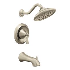 Moen T5503 Wynford Single Handle 1-Spray Moentrol Tub and Shower Faucet Trim Kit in Brushed Nickel