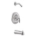 Moen T62133NH Eva Posi-Temp Pressure Balanced Tub and Shower Trim and Tub Spout in Chrome