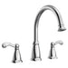 Moen T624 Traditional 10" Two Handle Widespread/Deck Mounted Roman Tub Faucet in Chrome