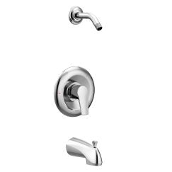 Moen T62803NH Method Posi-Temp Pressure Balanced Tub and Shower Trim and Tub Spout in Chrome