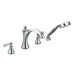 Moen T654 Wynford Two Handle Deck Mount Roman Tub Faucet with Handshower in Chrome