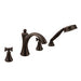Moen T658 Wynford Two Handle Diverter Roman Tub Faucet Includes Hand Shower in Oil Rubbed Bronze
