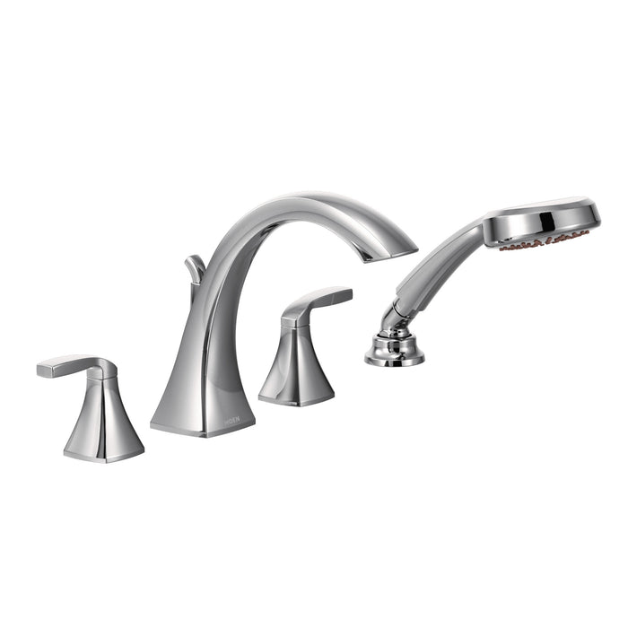 Moen Voss T694 Two-Handle Roman Tub Faucet Includes Hand Shower