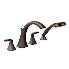 Moen  Two-Handle Roman Tub Faucet Includes Hand Shower
