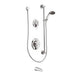 Moen T8341 Commercial Posi-Temp Pressure Balanced Tub and Shower Trim with 2.5 GPM Hand Shower, Slide Bar and Tub Spout from in Chrome