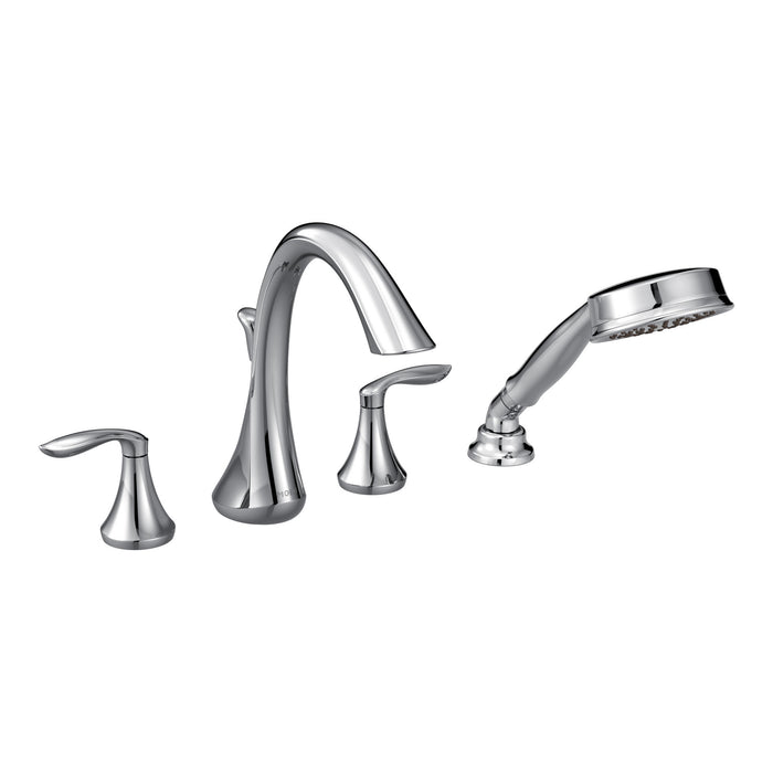 Moen Eva T944 Two-Handle Roman Tub Faucet Includes Hand Shower