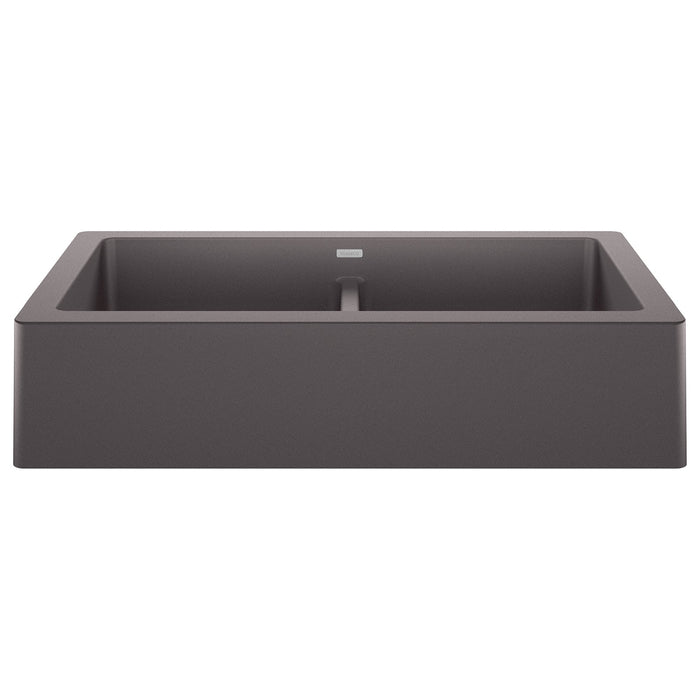 BLANCO 526548 Vintera 33" Equal Double Apron Farmhouse Sink - Cinder
