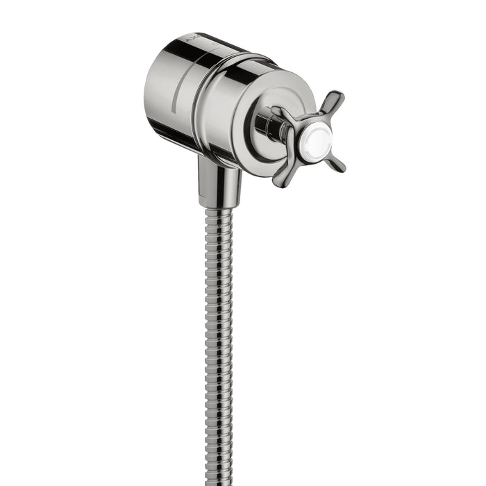 AXOR Montreux Wall Outlet with Check Valves and Volume Control, Cross Handle
