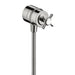 AXOR Montreux Wall Outlet with Check Valves and Volume Control, Cross Handle