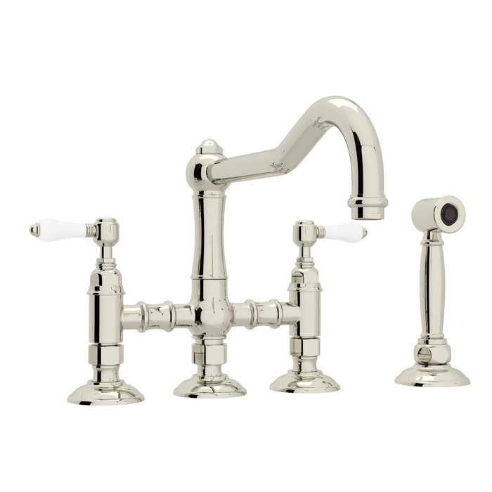 ROHL A1458WS Acqui® Bridge Kitchen Faucet With Side Spray