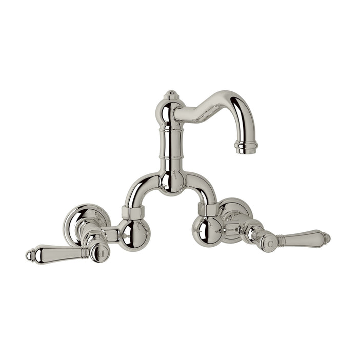 ROHL A1418 Acqui® Wall Mount Bridge Lavatory Faucet With Column Spout