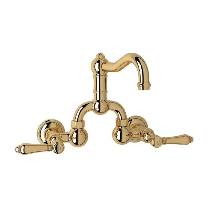 ROHL A1418 Acqui® Wall Mount Bridge Lavatory Faucet With Column Spout