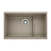 BLANCO 519456 Precis Cascade Super Single Kitchen Sink with Colander - Truffle