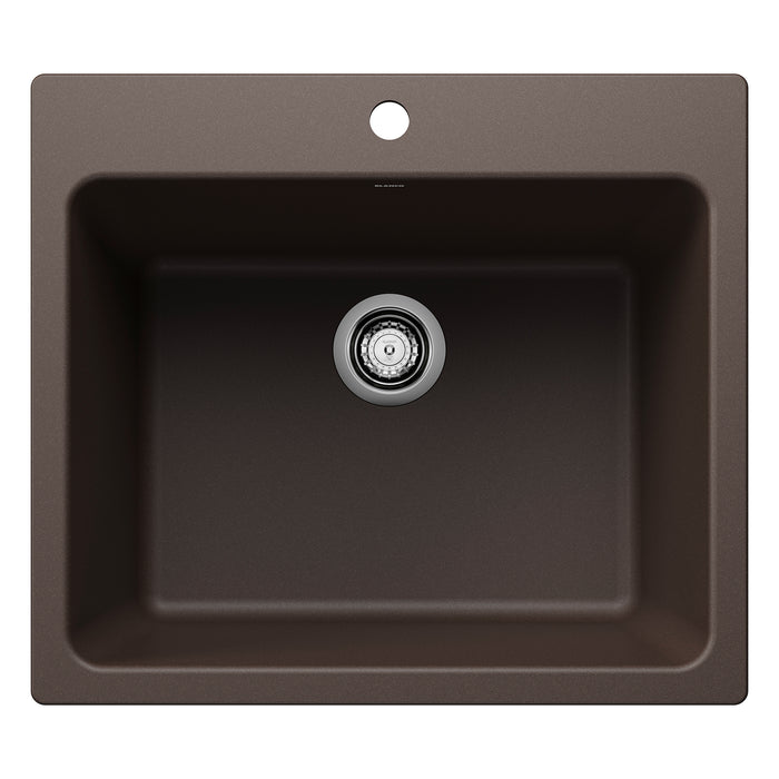 Liven SILGRANIT 25" Single Bowl Dual Mount Laundry Sink