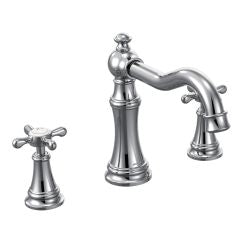 Moen TS22101 Weymouth Two Handle High Arc Roman Tub Faucet in Chrome