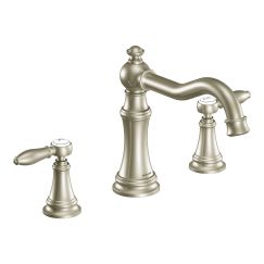 Moen TS22103 Weymouth Two Handle High Arc Roman Tub Faucet in Brushed Nickel