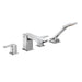 Moen TS904 90 Degree Two Handle High Arc Roman Tub Faucet Includes Hand Shower in Chrome