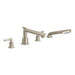 Moen TS93004 Arris Two Handle Diverter Roman Tub Faucet Includes Hand Shower in Brushed Nickel