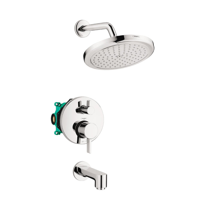hansgrohe Croma Pressure Balance Tub/Shower Set with Rough, 2.0 GPM