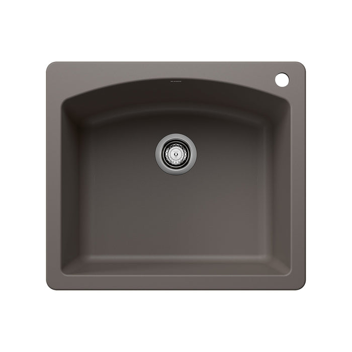 BLANCO 443097 Diamond Single Bowl Dual Mount Kitchen Sink - Volcano Gray