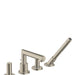 AXOR Uno 4-Hole Roman Tub Set Trim with Zero Handles and 1.75 GPM Handshower