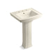 KOHLER 2359-8 Archer Pedestal bathroom sink with 8" widespread faucet holes