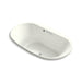 KOHLER K-5718-G-NY Underscore Oval 72" x 42" drop-in BubbleMassage(TM) Air Bath
