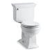 KOHLER 3933-U Memoirs Stately Two-piece round-front 1.28 gpf chair height toilet with insulated tank