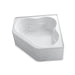 KOHLER K-1160-LA-0 Tercet 60" x 60" alcove whirlpool with integral flange and center drain