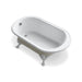 KOHLER 710-S-0 Iron Works Historic 66" X 36" Freestanding Oval Bath in White