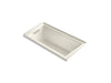KOHLER K-1167-LFG-96 Underscore Rectangle 60" x 30" alcove BubbleMassage(TM) Air Bath with integral flange and left-hand drain