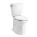 KOHLER 20198-0 Betello Comfort Height Two-Piece Elongated 1.28 Gpf Chair Height Toilet With Continuousclean Technology in White