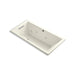 KOHLER K-1167-H2-96 Underscore Rectangle 60" x 30" drop-in whirlpool with heater without jet trim