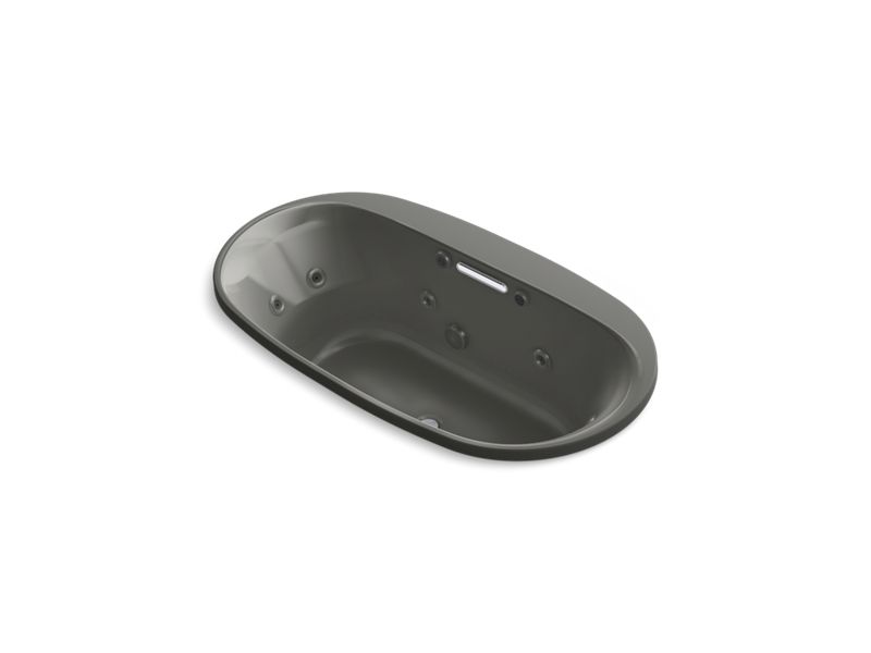 KOHLER K-5716-XH2G-58 Underscore Oval 66" x 36" drop-in whirlpool + BubbleMassage(TM) Air Bath