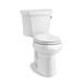KOHLER 5481-UR-0 Highline Comfort Height Two-Piece Round-Front 1.28 Gpf Chair Height Toilet With Right-Hand Trip Lever And Insulated Tank in White