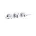 KOHLER 8046-4A-CP Triton Shelf-Back Commercial Bathroom Sink Faucet With Grid Drain And Lever Handles in Polished Chrome