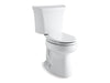 KOHLER 3979-RA-0 Highline Comfort Height Two-Piece Elongated 1.6 Gpf Chair Height Toilet With Right-Hand Trip Lever in White