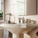 KOHLER 16232-3-SN Margaux Widespread Bathroom Sink Faucet With Cross Handles in Vibrant Polished Nickel