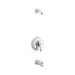 KOHLER TLS12007-4-CP Fairfax Rite-Temp(R) Bath And Shower Trim Set With Npt Spout, Less Showerhead in Polished Chrome