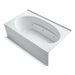 KOHLER K-1114-RA-0 Windward 72" x 42" alcove whirlpool with integral apron and right-hand drain