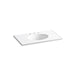 KOHLER K-2798-8 Ceramic/Impressions 37" Vitreous china vanity top with integrated oval sink