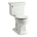 KOHLER 3933-U Memoirs Stately Two-piece round-front 1.28 gpf chair height toilet with insulated tank