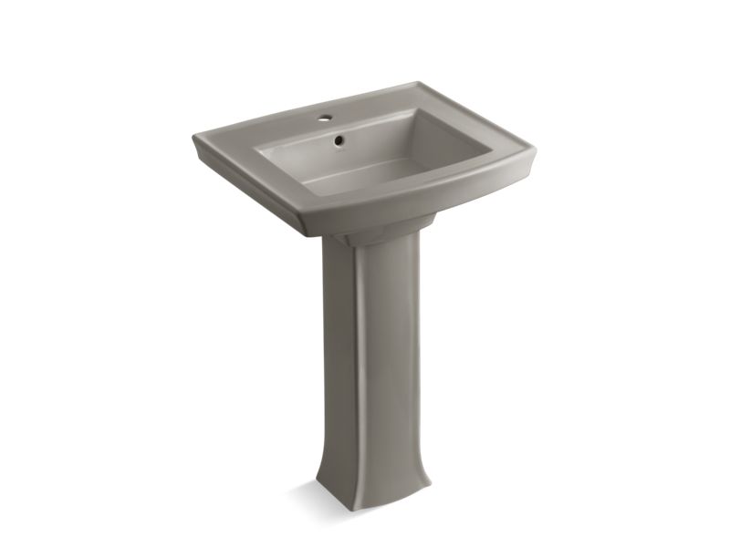 KOHLER 2359-1 Archer Pedestal bathroom sink with single faucet hole
