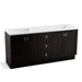 KOHLER K-99538-TKSD-1WU Poplin 72" bathroom vanity cabinet with toe kick, 4 doors and 3 drawers, split top drawer