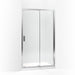 KOHLER 706145-L-SHP Aerie Sliding Shower Door, 74-7/8"H X 48"W With 5/16" Thick Crystal Clear Glass in Bright Polished Silver
