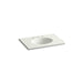 KOHLER K-2796-8 Ceramic/Impressions 31" Vitreous china vanity top with integrated oval sink