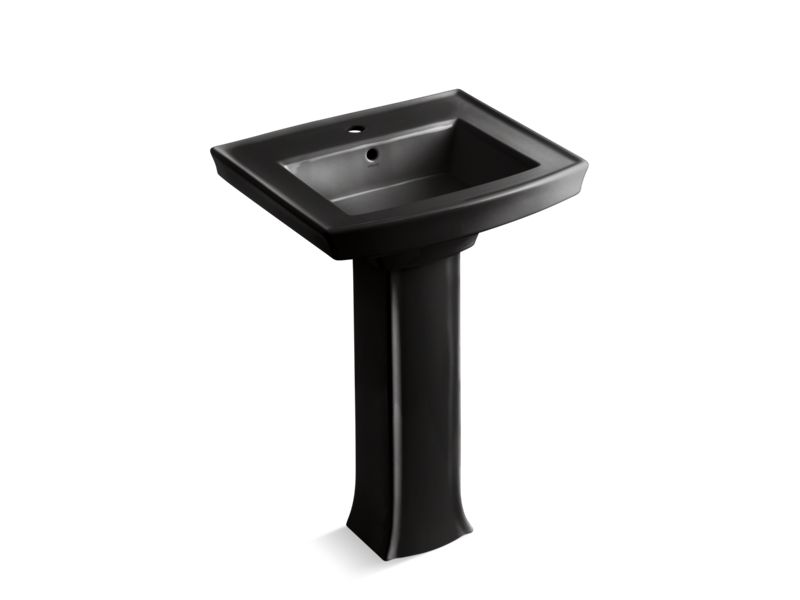 KOHLER 2359-1 Archer Pedestal bathroom sink with single faucet hole