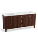 KOHLER K-99538-LG-1WE Poplin 72" bathroom vanity cabinet with legs, 4 doors and 3 drawers