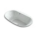 KOHLER K-5718-G-95 Underscore Oval 72" x 42" drop-in BubbleMassage(TM) Air Bath