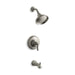 KOHLER K-TS10582-4 Bancroft Rite-Temp bath and shower valve trim with metal lever handle, slip-fit spout and 2.5 gpm showerhead